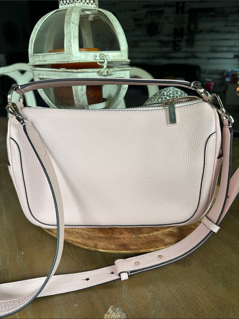 kate spade Pale Pink Pebbled Leather Crossbody Bag - Picture 5 of 12